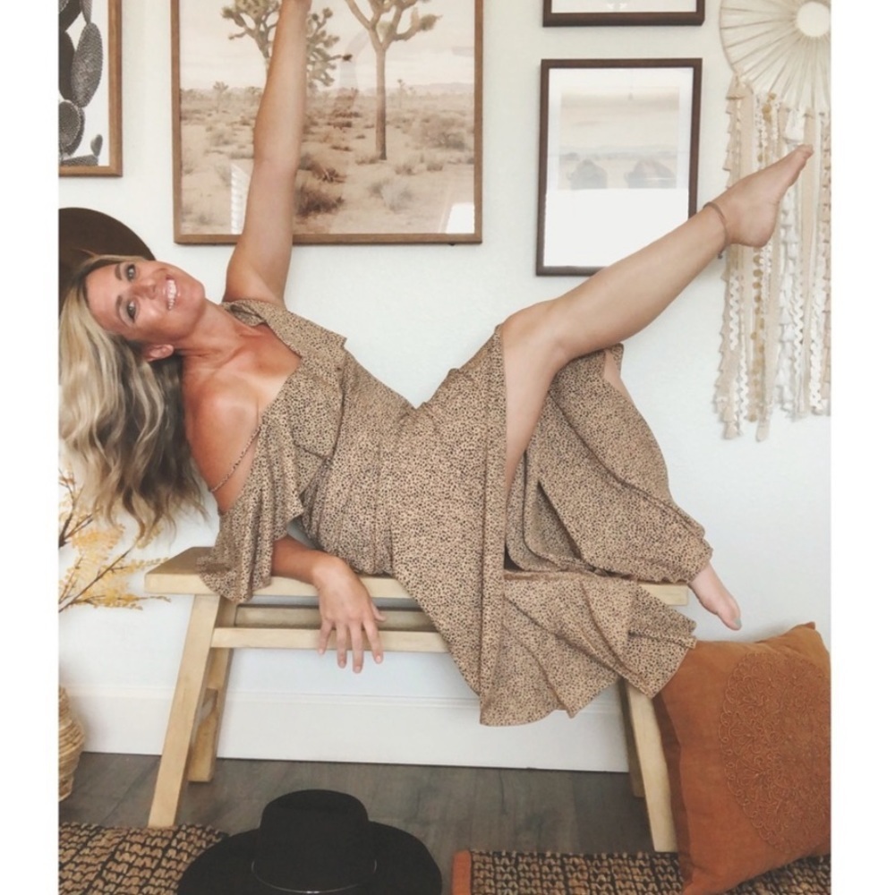 Animal Print Woven Midi Dress - Picture 6 of 12